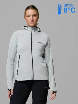 Columbia - Women Green Omni-Heat Arctic Arctic Crest II Hiking Trekking Fleece Jacket