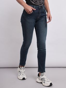 Lee - Womens Blue High Waist Jeans