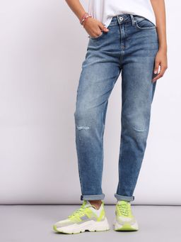 Lee - Womens Blue Straight Jeans