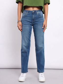 Lee - Womens Blue High Waist Jeans