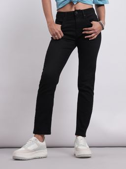 Lee - Womens Black Straight Jeans