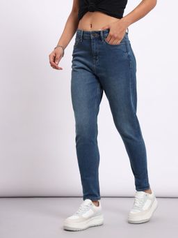 Lee - Womens Blue High Waist Jeans