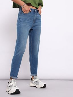 Lee - Womens Blue Straight Jeans