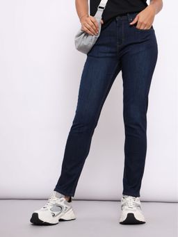 Lee - Womens Dark Blue High Waist Jeans