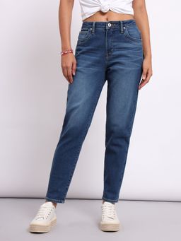 Lee - Womens Blue Mid Waist Jeans