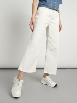 Lee - Womens White High Waist Jeans