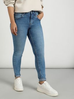 Lee - Womens Blue High Waist Jeans