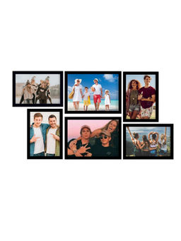 eCraftIndia - Memory Wall Collage Photo Frame - Set of 6 Photo Frames