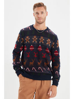 Trendyol - Man Blue Sweater