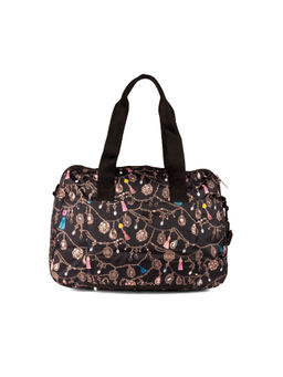 LeSportsac - TASSEL DAZZLE Black Color Soft Medium Size Travel Bag - 3356.D989