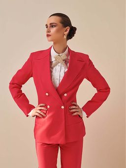 Prot Official - Imperial Red Double Breasted Blazer