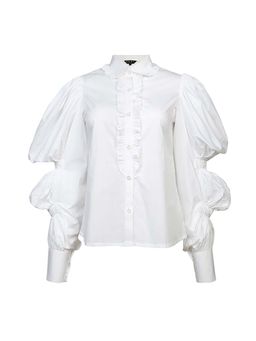 Prot Official - Gathered Volume Sleeves Shirt