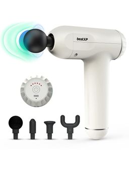 beatXP - Bolt Deep Tissue Massage Gun Muscle Massager for Full Body Pain Relief of - Ivory