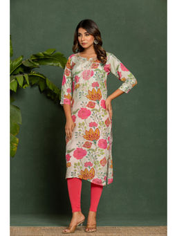 Autumnlane - Palki Floral Printed Embroidered Kurta