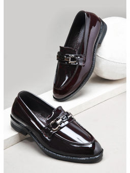 KATS - Boys Slip On Party Wear Loafers - Brown