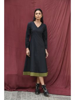 Pink Cactii - Black Bubblegum Midi Dress