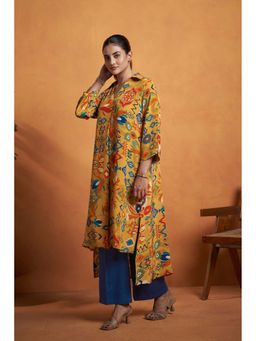 AFFROZ - Mustard Printed Kurta with Pant