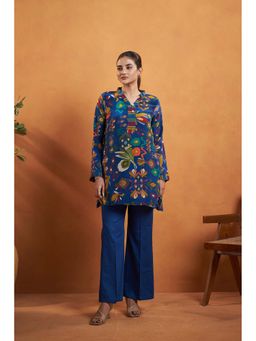 AFFROZ - Blue Printed Co-ords