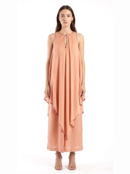 Basanti Kapde aur Koffee - Pink Cotton Silk Co-Ord Set with Pant