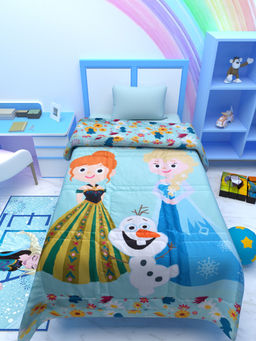 Athom Living - Frozen Sisters with Iceman Kids Comforter (Queen)