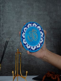 Homearte - Om Handcrafted Blue Pottery Showpiece