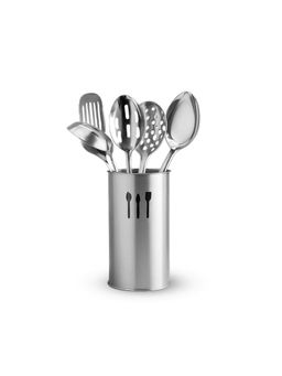 Wonderchef - Venice 6 Pcs. Stainless-Steel Kitchen Tools with Organiser Set