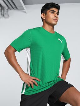 Puma - Cross The Line 2.0 Men Green T-Shirt