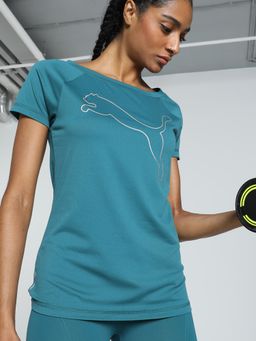 Puma - Train Fav Cat Women Teal T-Shirt