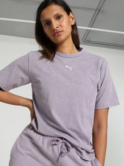Puma - Dare To Relaxed Washed Women Purple T-Shirt