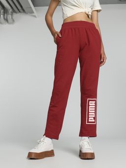 Puma - Futuristic Graphic Women Red Sweatpant