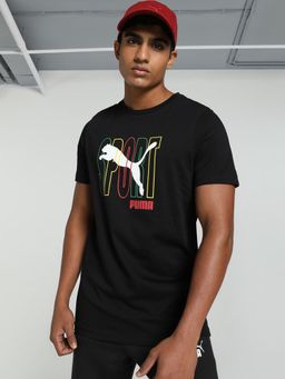 Puma - Ms Sport Graphic Iv Men Black T-Shirt