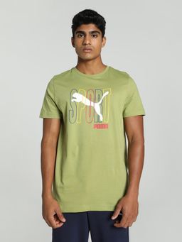 Puma - Ms Sport Graphic Iv Men Green T-Shirt