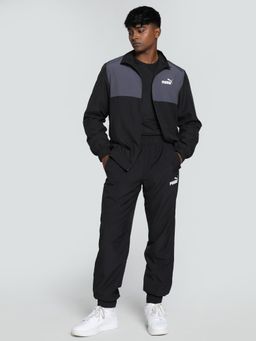 Puma - Woven Colorblock Men Black Track Suits (Set of 2)