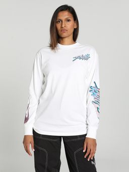 Puma - Cherry On Top Ls Women White T-Shirt