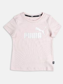 Puma - ESS Logo Girls Pink T-Shirt