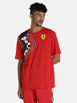 Puma - Ferrari Motorsport Race Premium Logo Men Red T-Shirt
