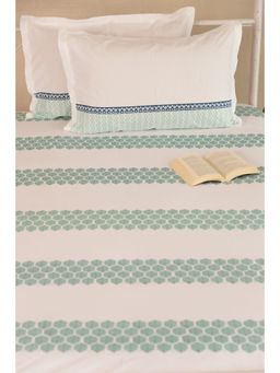 ADYA - Spring Air Honeycomb Pure Cotton Bedsheet with Pillow Cover (King)