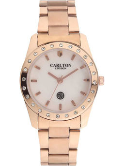 Carlton London - Analog Watch - White