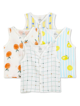 The Book Club - Muslin Cotton Baby Jhabla (Pack of 4)