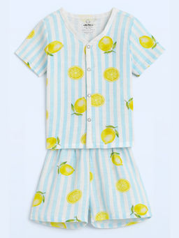 The Book Club - Muslin Cotton Printed Shirt and Shorts