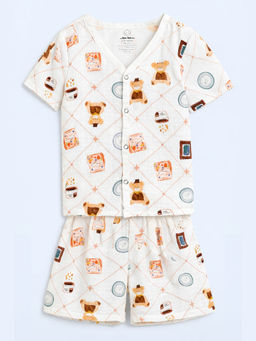 The Book Club - Muslin Cotton Printed Shirt and Shorts