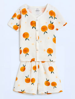 The Book Club - Muslin Cotton Printed Shirt and Shorts