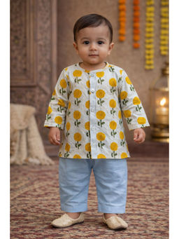 PSPeaches - Baby Boy Floral Printed Kurta and Pajama