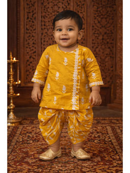 PSPeaches - Baby Boy Printed Kurta and Dhoti