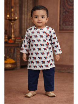 PSPeaches - Baby Boy Animal Printed Kurta and Pajama