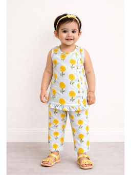 PSPeaches - Baby Girl Floral Printed Kurta and Pajama