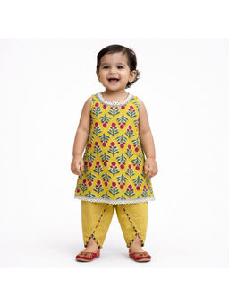 PSPeaches - Baby Girls Floral Print Kurta and Pant