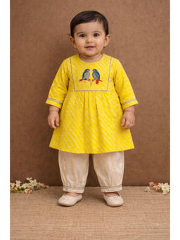 PSPeaches - Baby Girl Embroidered Kurta and Salwar