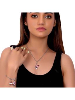 Voylla - Beautiful Enamelled Charms Pendant with Bracelet