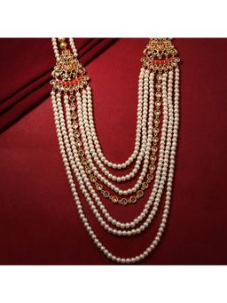 Voylla - Apsara Groom Multilayered Pearl Necklace